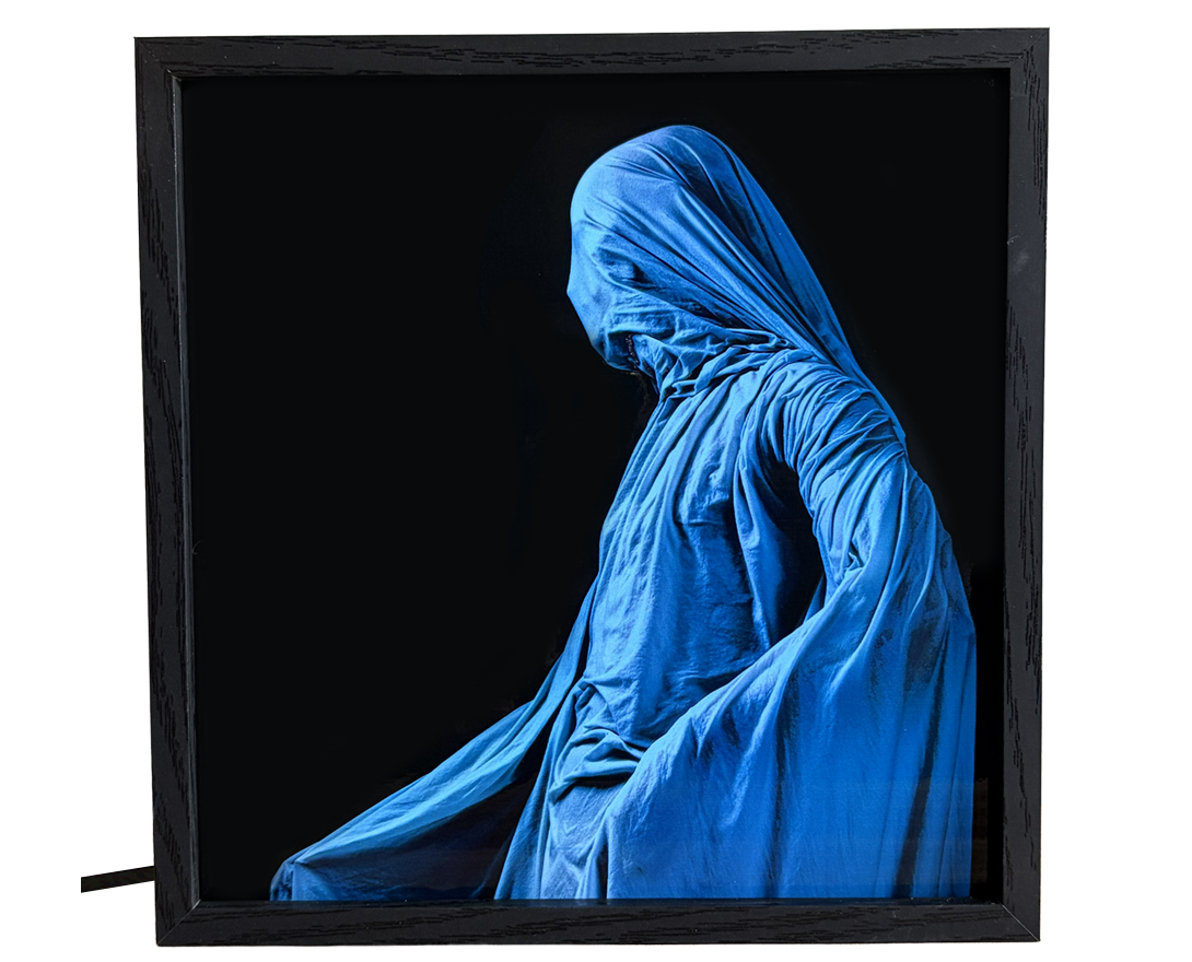Ghostly Cloaked Figure