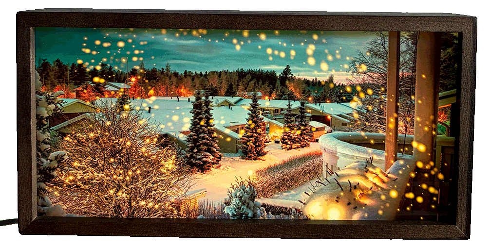 Winter Cabin Snowfall