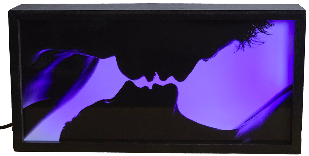 Romantic Silhouette Kiss