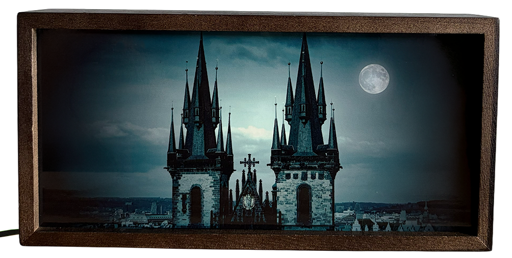 Gothic Cathedral Under Moonlight