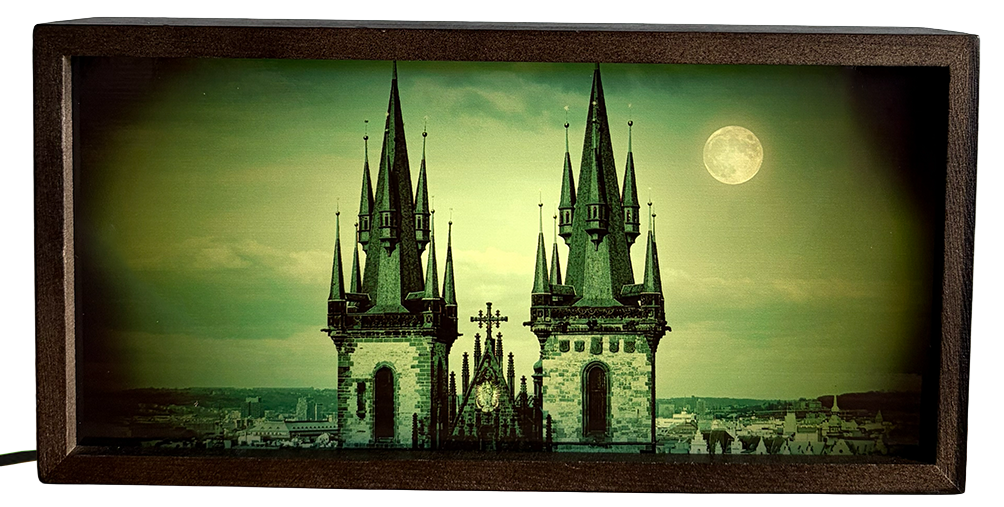 Gothic Cathedral Under Moonlight