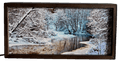 Snowy Riverbank Landscape