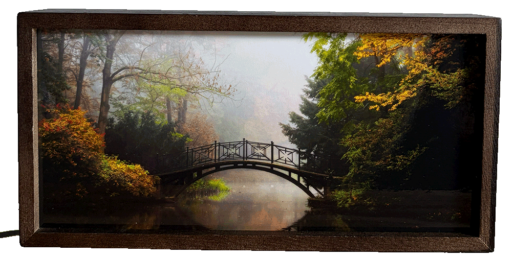 Misty Autumn Bridge