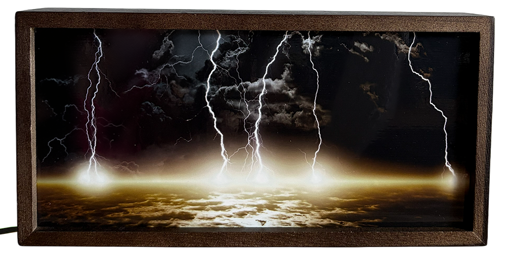 Dramatic Lightning Storm over the Ocean