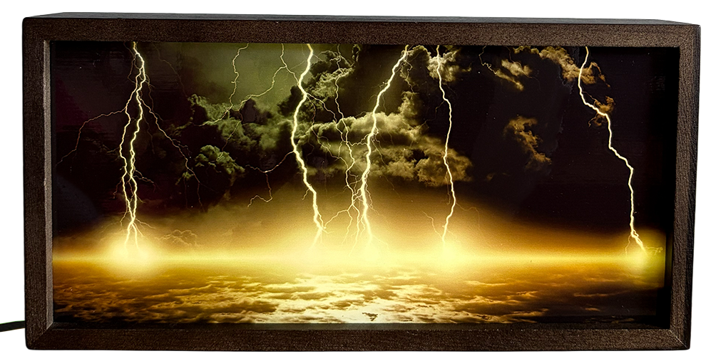 Dramatic Lightning Storm over the Ocean