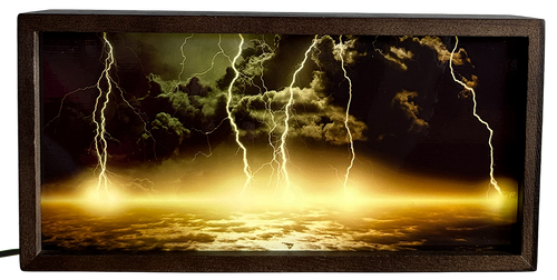 Dramatic Lightning Storm over the Ocean