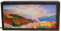 Golden Sunrise Over Colorful Hills