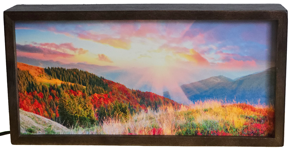 Golden Sunrise Over Colorful Hills