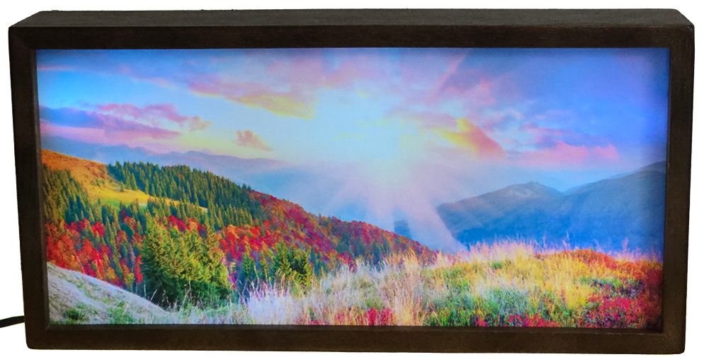 Golden Sunrise Over Colorful Hills