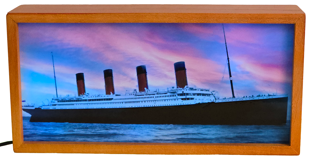 RMS Titanic at Sea. 1912
