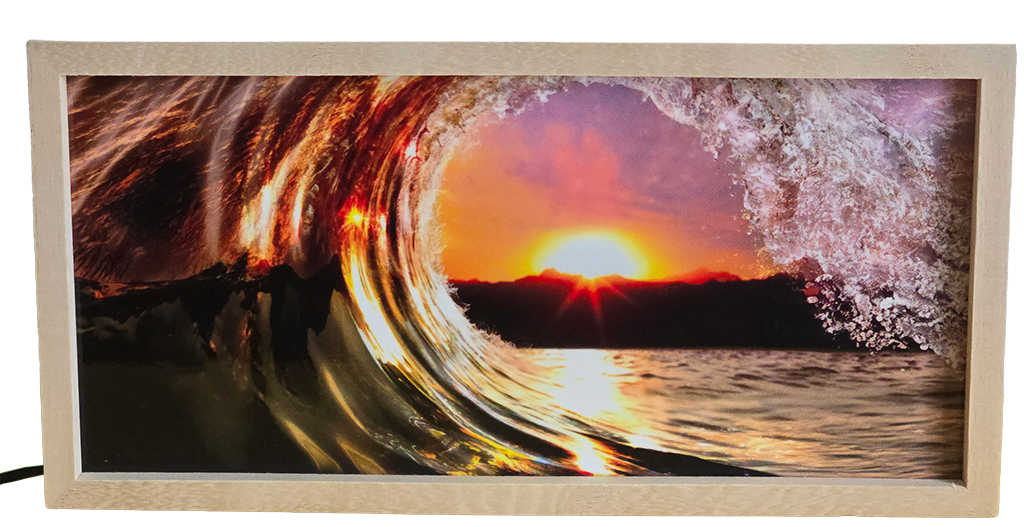 Golden Wave at Sunset
