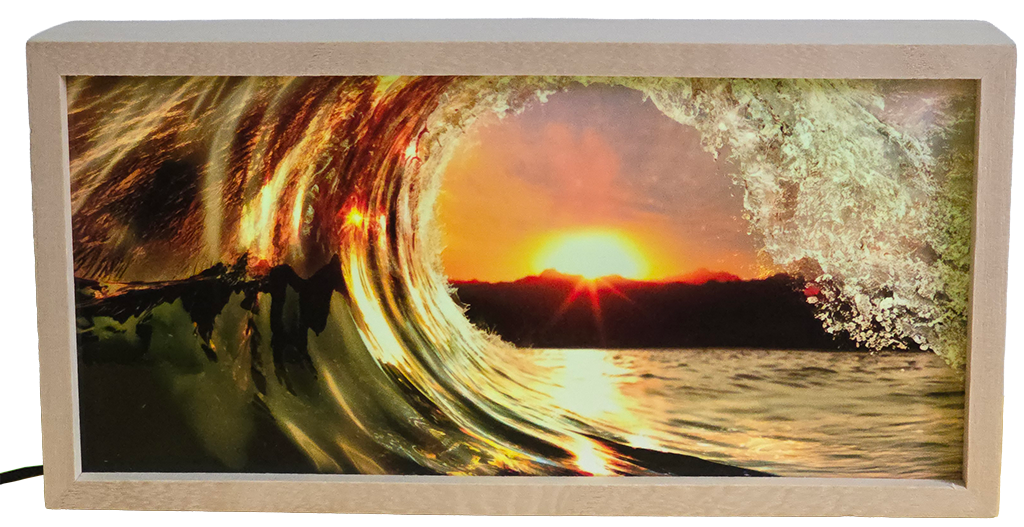 Golden Wave at Sunset